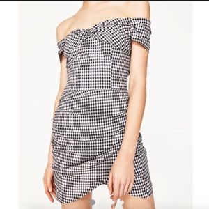 Zara gingham patterned dress